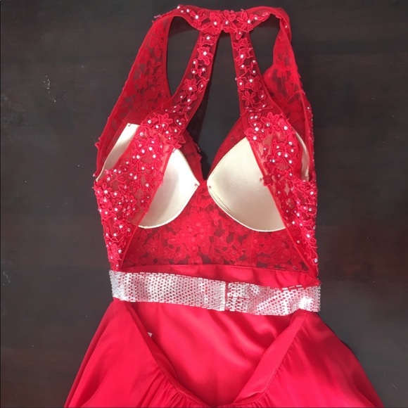 Mori Lee: Red Formal Dress - Picture 3 of 5